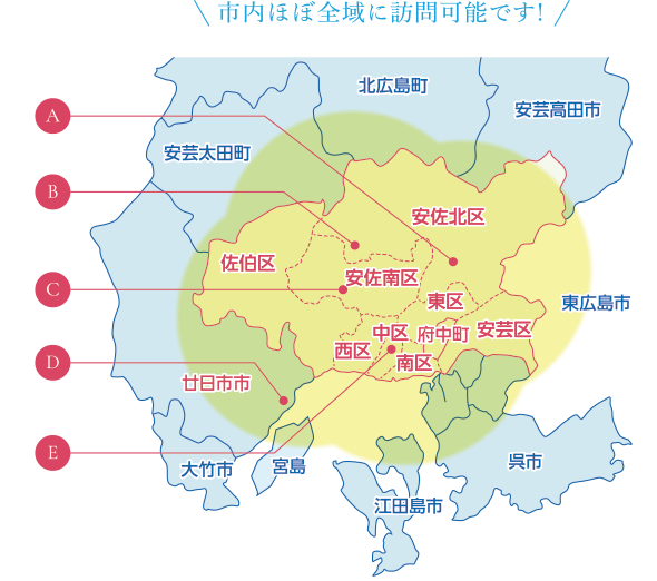 広島県広島市エリアマップ