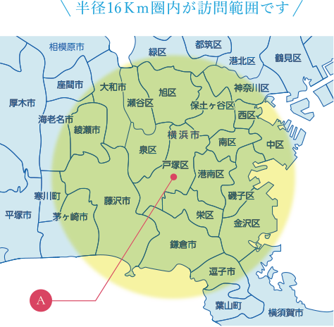 神奈川県横浜市マップ